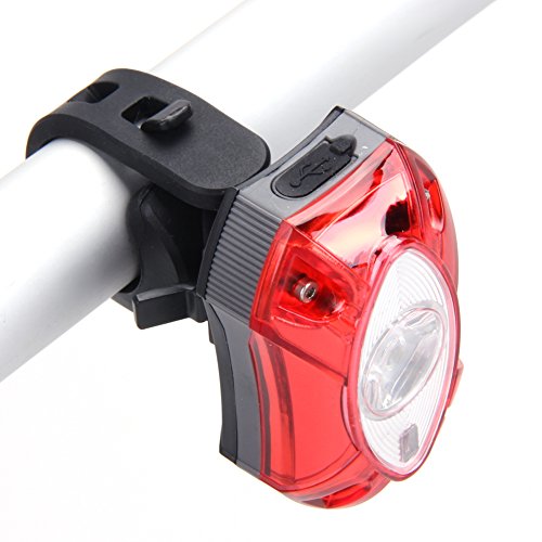 domybest 3 W USB Batería delantera/trasera impermeable LED faro Delantero Luz de freno de bicicleta para ciclismo para bicicleta de montaña