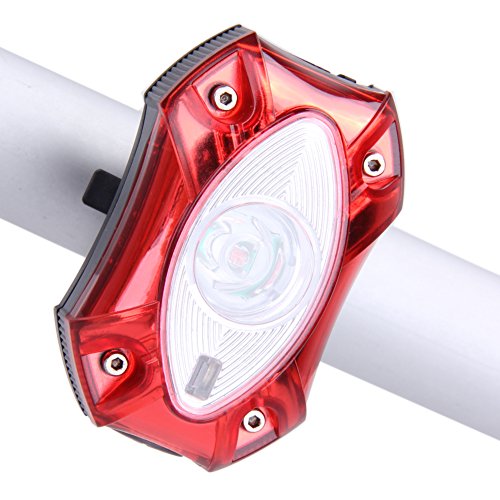domybest 3 W USB Batería delantera/trasera impermeable LED faro Delantero Luz de freno de bicicleta para ciclismo para bicicleta de montaña