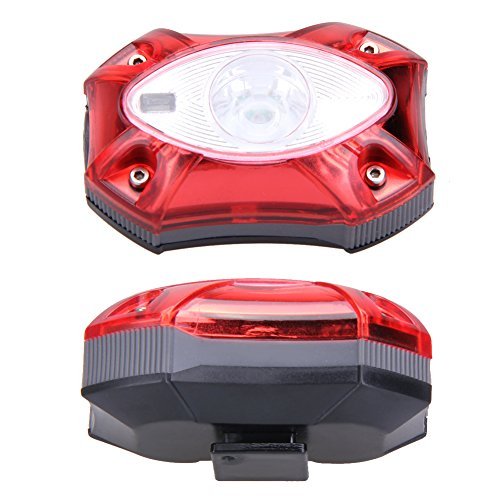 domybest 3 W USB Batería delantera/trasera impermeable LED faro Delantero Luz de freno de bicicleta para ciclismo para bicicleta de montaña