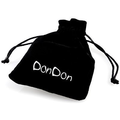 DonDon Collar de Acero Inoxidable 52 cm con Colgante Cartucho con escondite de Color Plata para Abrir para Hombres en Bolsa para Joyas