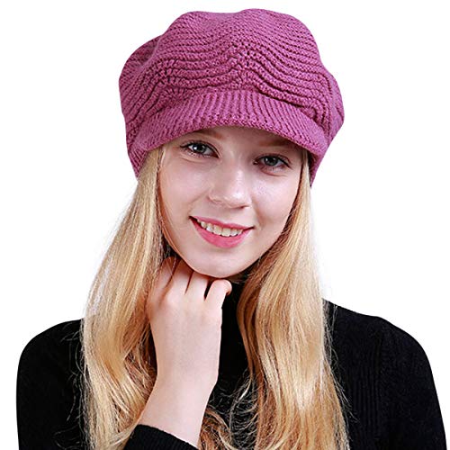 DORRISO Moda Mujer Gorra Boina Primavera Otoño Invierno Viajar Vacaciones Compras Ocio Respirable Beret Gorra de Boina Calentar Lana