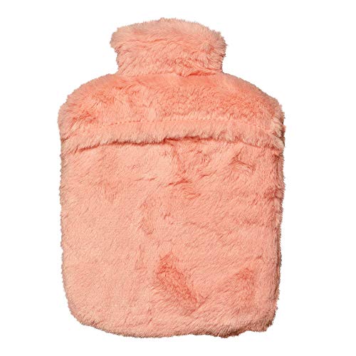 Draeger Paris Bolsa de agua caliente de peluche con funda de piel sintética, 100 % poliéster, uso fácil, reutilizable al infinito, para llevar a cualquier parte, 76002953