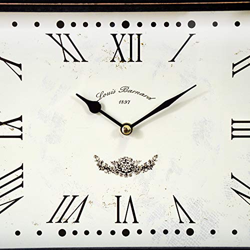 DRULINE XL Reloj de Mesa Chimenea Reloj Reloj Números Romanos Reloj de pie Shabby Chic Funciona con Pilas