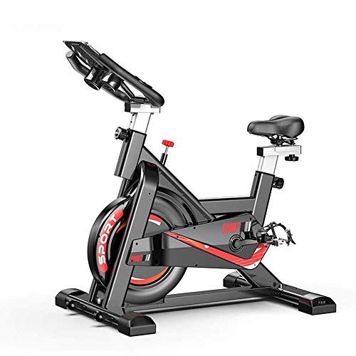 DSHUJC Bicicleta estática Bicicleta de Fitness, Interior Fitness Cardio Spin Bike Studio Ciclos Máquinas de Ejercicio Asiento de Manillar Ajustable, con Soporte para t