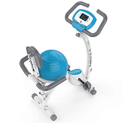 DSHUJC Bicicleta estática Bicicleta giratoria Bicicleta de Ejercicio Vertical para Yoga para Interiores, Home Studio Bicicleta estática para Ejercicios con Pelota de y