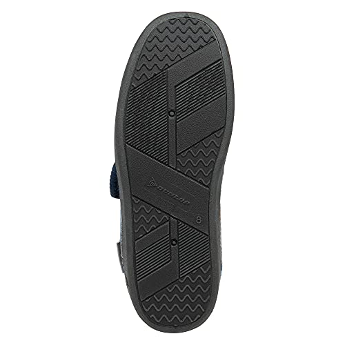 Dunlop Zapatillas para hombre de fácil cierre diabético ortopédico cómodo espuma viscoelástica tamaño 7-12, azul marino gris, 44 EU