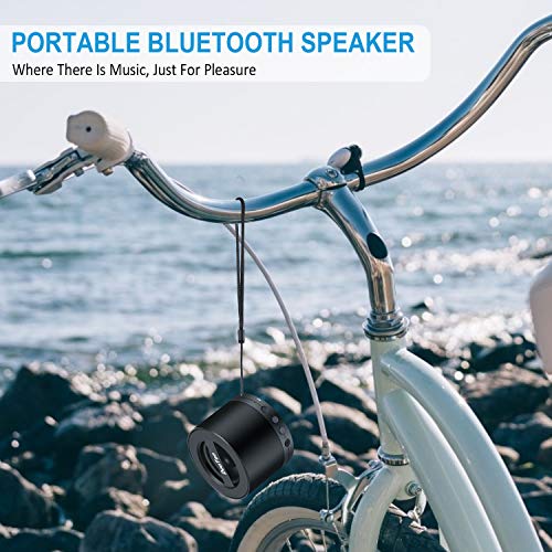 DuoTen Inalámbrico Altavoz Portátil, Altavoz Bluetooth Inalámbrico 6W, Graves Profundos, TWS, Radio, Micrófono Incorporado, AUX, 8horas De Reproducción, Cordón, Tamaño Mini Para Viajes, Deporte, Hogar