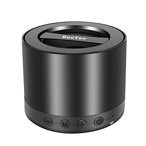 DuoTen Inalámbrico Altavoz Portátil, Altavoz Bluetooth Inalámbrico 6W, Graves Profundos, TWS, Radio, Micrófono Incorporado, AUX, 8horas De Reproducción, Cordón, Tamaño Mini Para Viajes, Deporte, Hogar