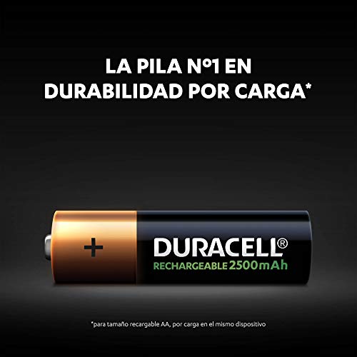 Duracell - Pilas Recargables AA 2500 mAh, paquete de 8