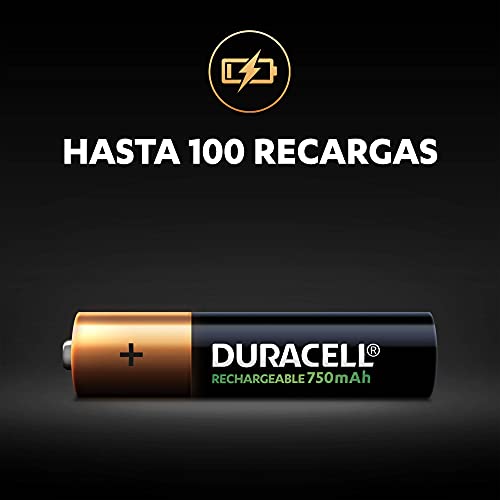 Duracell - Pilas Recargables AAA 750 mAh, paquete de 8