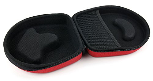 DURAGADGET Estuche/Carcasa para Auriculares AfterShokz Trekz Titanium/Bluez 2S / JBL E35 / E45BT - Diseño Ergonómico - En Color Rojo