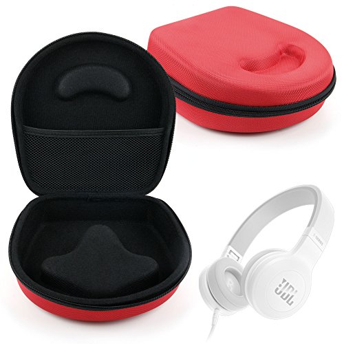 DURAGADGET Estuche/Carcasa para Auriculares AfterShokz Trekz Titanium/Bluez 2S / JBL E35 / E45BT - Diseño Ergonómico - En Color Rojo