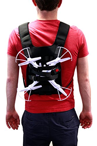 DURAGADGET Mochila/Arnés Ajustable para tranporte de Dron Syma X5C Explorers 2.4G 4CH RC / X5C-1 / X8C Venture / X8C X8W / X8G