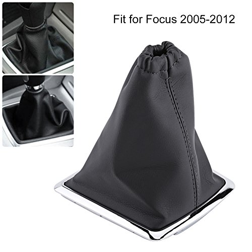 Dust Cover- Reemplazo de la cubierta de polvo del cuero de la PU de la palanca del cambio del engranaje del coche Shift para Focus 2005-2012