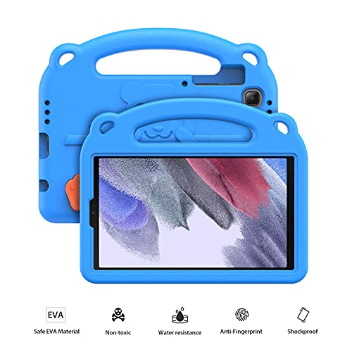 DUZZONA Funda para Samsung Galaxy Tab A7 Lite 8.7''2021 (SM-T220/SM-T225), Estuche Antigolpes con Asa, Correa de Hombr, para Galaxy Tab A7 Lite 8.7 2021,Azul