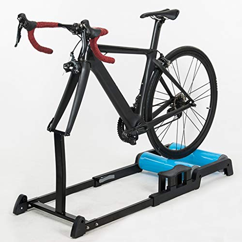 DXIUMZHP Rodillos Bicicletas Plataforma para Montar sobre Ruedas De Interior, Plataforma De Entrenamiento De Bicicleta De Carretera De Montaña, La Horquilla Delantera Está Fija