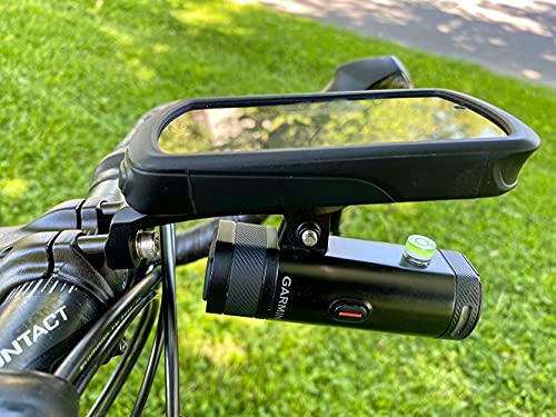 Dymoece Soporte frontal para bicicleta para ordenador Garmin Edge 130, 200, 500, 510, 520, 800, 810, 820, 1000, 1030, Touring GoPro y cámara de acción deportiva