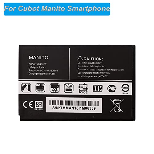 E-yiiviil Batería de repuesto Cubot Manito compatible con Cubot Manito Smartphone con herramientas