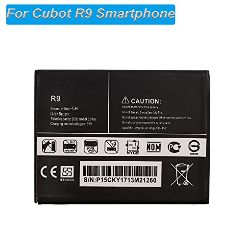 E-yiiviil Batería de repuesto Cubot R9 compatible con smartphone Cubot R9 con herramientas