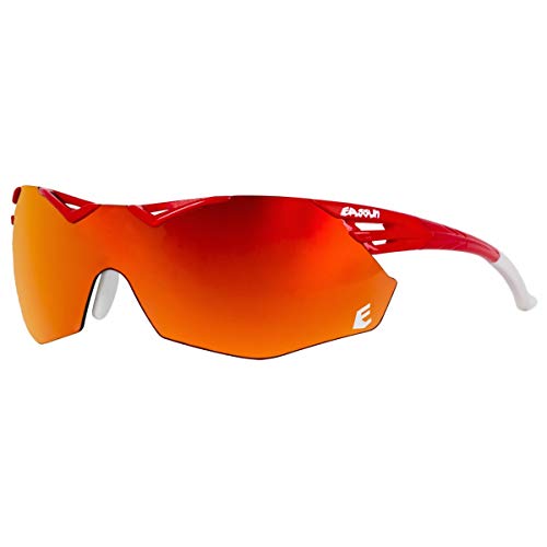 EASSUN Gafas de Running Avalon, Solares Cat 3, Ajustables y Antideslizantes (Rojo)