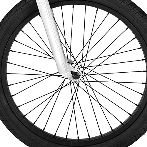 Eastern Bikes Bicicleta BMX Lowdown de 20 pulgadas, color blanco, marco de acero de alta resistencia