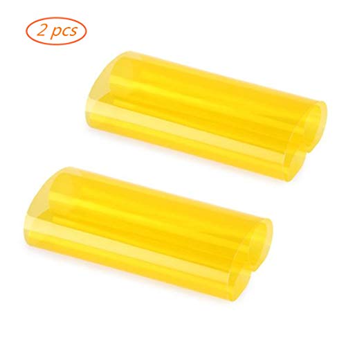 Ecloud Shop® 2 Pieces Vinilo Film Faro Luz Adhesivo Coche Antiniebla Amarillo Removible