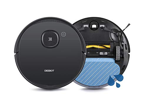 Ecovacs DEEBOT OZMO 950 Care, Robot Aspirador 2 en 1 con función de Limpieza y navegación Inteligente, Google Home, Control de Alexa y aplicación y toallitas limpiadoras [en exclusiva en Amazon]
