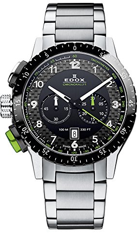 Edox Reloj Analógico para Hombre de Cuarzo con Correa en Acero Inoxidable 10305 3NVM NV