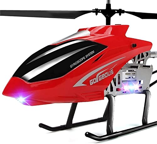 Educational Toy RC Giant Helicopter Large Outdoor 85cm Remote Control Airplane Gyroscope Anti-Collision with Gyro LED Radio Control 3.5 Channel Helicopter Aircraft Toy (Size : 2 Batteries) (2 batte