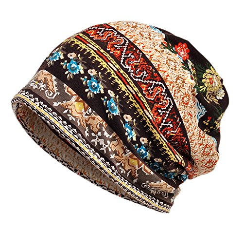 EEVASS Mujer Pañuelo Algodón Bandana Sombrero de Beanie Cabeza Transpirable Casquillo (#A, 2)