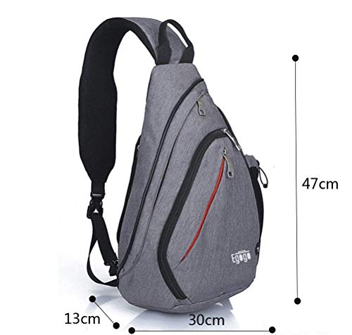 EGOGO Multifuncional Pack de Mochila Bandolera, Cruz Cuerpo Pack, Mochila de Hombro Cabestrillo Bolsa para Hombres y Mujeres Deportes Gimnasio Ciclismo Senderismo Escuela E300-4