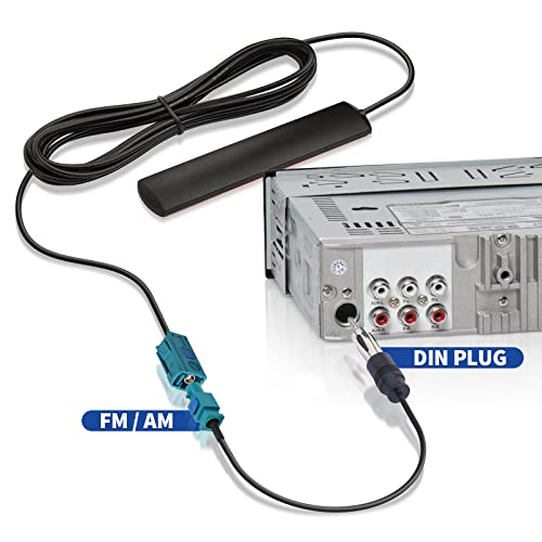 Eightwood Antena Dab Fakra a DIN Cable Fakra Z a DIN Adaptador ISO Cable Car Radio ISO PC5-100 Cable 15cm Compatible para Antena FM Radio Dab Radio FM