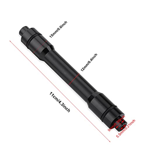 Eje Adaptador de Cubo Bicicleta de montaña Bujes Delanteros Tubo A través Adaptador de Eje Adaptador de pincho para Bicicleta de Bicicleta de Carretera de 15 mm a 9 mm