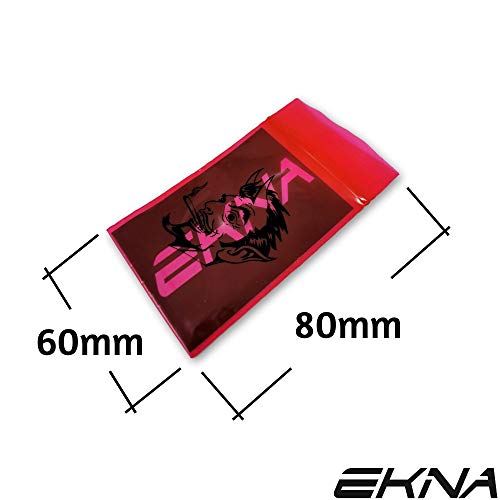 EKNA Impresión Cierre Cierre Rápido bolsa/bolsa/baggys paquetito//Con Motivos/Neutral & Negro/500 unidades/60 x 80 mm