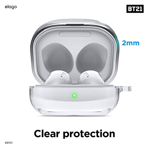 elago l BT21 FLOWER Funda Compatible con Samsung Galaxy Buds 2 (2021) / Funda Galaxy Buds Pro (2021) / Funda Galaxy Buds Live (2020), Protección Duradera [Mercancía oficial] (FLOWER BOUQUET)