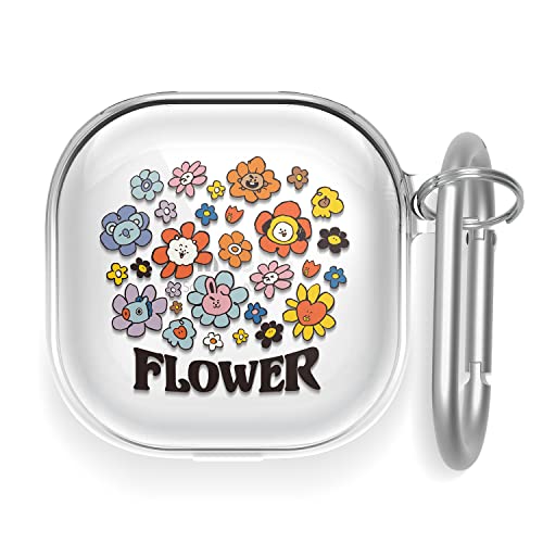 elago l BT21 FLOWER Funda Compatible con Samsung Galaxy Buds 2 (2021) / Funda Galaxy Buds Pro (2021) / Funda Galaxy Buds Live (2020), Protección Duradera [Mercancía oficial] (FLOWER BOUQUET)