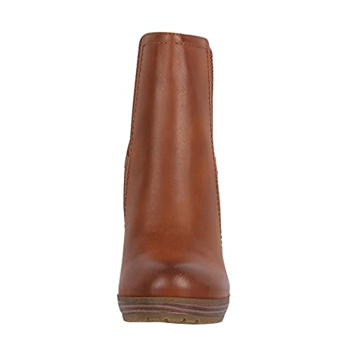 Elara Botines Mujer Chunkyrayan KA585-1SL Camel-39