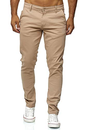 elara Pantalón Chino Hombre Regular Slim Fit Elástico Chunkyrayan Beige MEL009-Beige-40/32