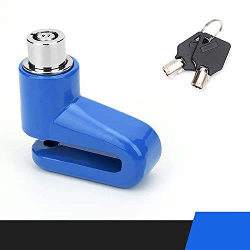 ELAULA Bloqueo de bicicleta de seguridad antirrobo bloqueo de contraseña cerraduras de bicicleta bloqueo antirrobo freno de disco de motocicleta con rack accesorios de bicicleta (color: azul)