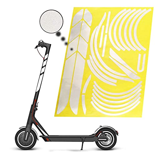 Electrico Scooter Reflectante Sticker Impermeable Pegatina, Patinete Accesorios de ProteccióN de Seguridad Nocturna de Advertencia de PVC Para Xiaomi Mijia Mi365 1s M365 Pro 2 Accesorios