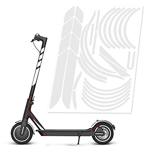 Electrico Scooter Reflectante Sticker Impermeable Pegatina, Patinete Accesorios de ProteccióN de Seguridad Nocturna de Advertencia de PVC Para Xiaomi Mijia Mi365 1s M365 Pro 2 Accesorios