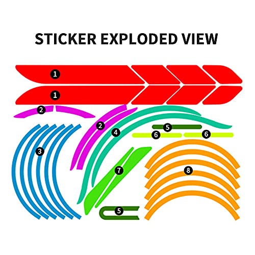 Electrico Scooter Reflectante Sticker Impermeable Pegatina, Patinete Accesorios de ProteccióN de Seguridad Nocturna de Advertencia de PVC Para Xiaomi Mijia Mi365 1s M365 Pro 2 Accesorios