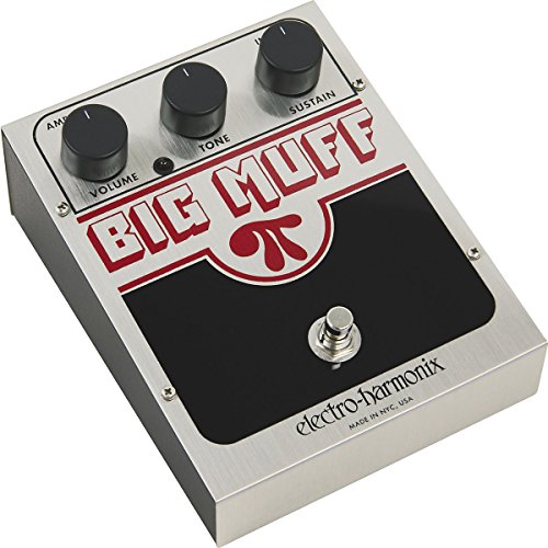 Electro-Harmonix USA Big Muff Big Muff Pi - Pedal de distorsión para guitarra, color plateado, US BM