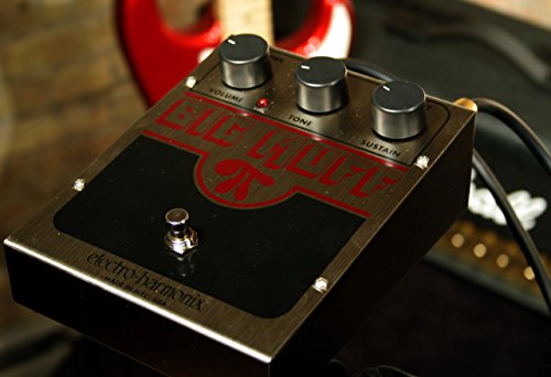 Electro-Harmonix USA Big Muff Big Muff Pi - Pedal de distorsión para guitarra, color plateado, US BM