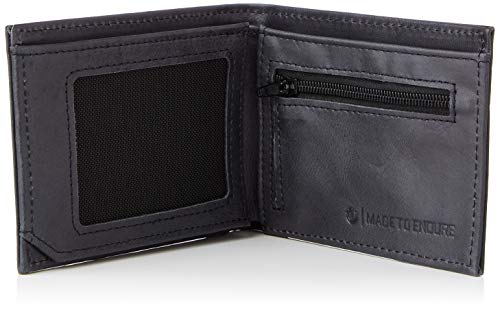 Element Segur Leather Wallet for Men, Accesorio de Viaje - Cartera para Hombre, Negro , Talla única