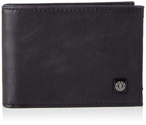 Element Segur Leather Wallet for Men, Accesorio de Viaje - Cartera para Hombre, Negro , Talla única