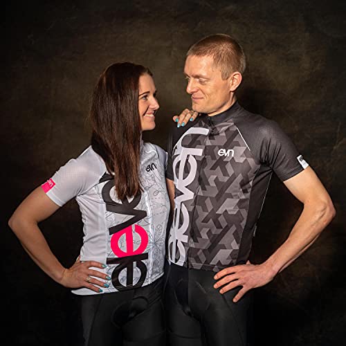 Eleven Cindy - Maillot de ciclismo de manga corta para mujer flower L