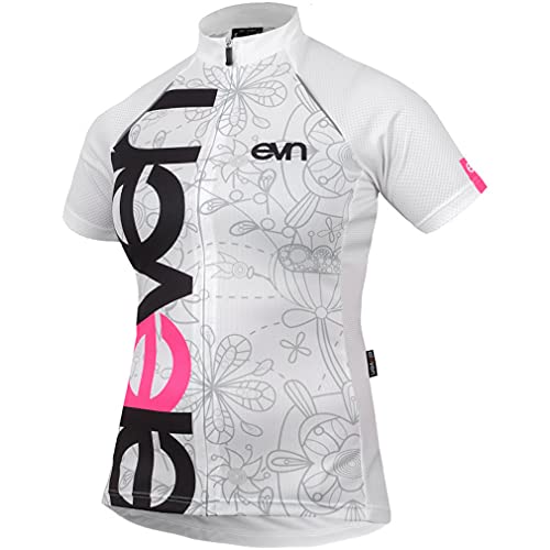 Eleven Cindy - Maillot de ciclismo de manga corta para mujer flower L