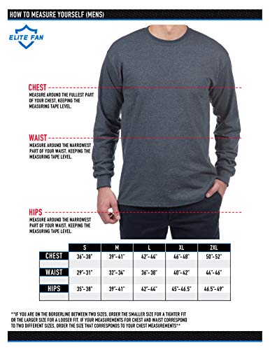 Elite Fan Shop - Camiseta de Manga Larga para Hombre, Color Gris Oscuro, Hombre, 16854_DH_Arch, Kansas Jayhawks Dark Heather, Extra-Large
