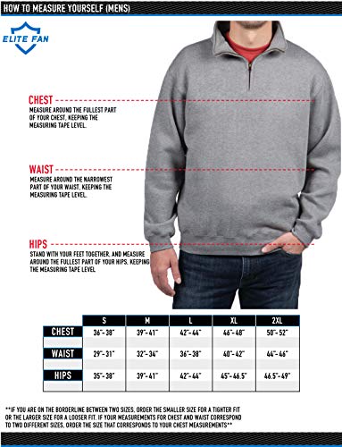 Elite Fan Shop NCAA Dark Heather Classic - Sudadera con Cremallera para Hombre, Color Gris Oscuro